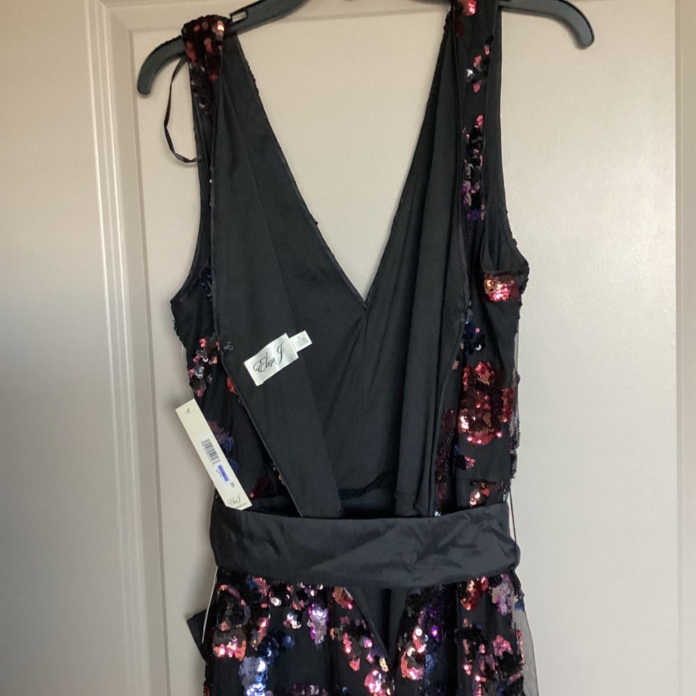 Eliza J Sequin Satin Bow Mermaid Gown 18 (similar to 14W) - Picture 14 of 16